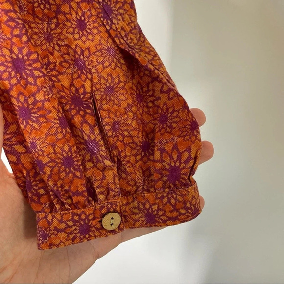 Gramicci Floral Embroidered Peasant Blouse Size Small - Picture 5 of 9